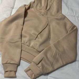 Women's Tan Hoodie Sweater